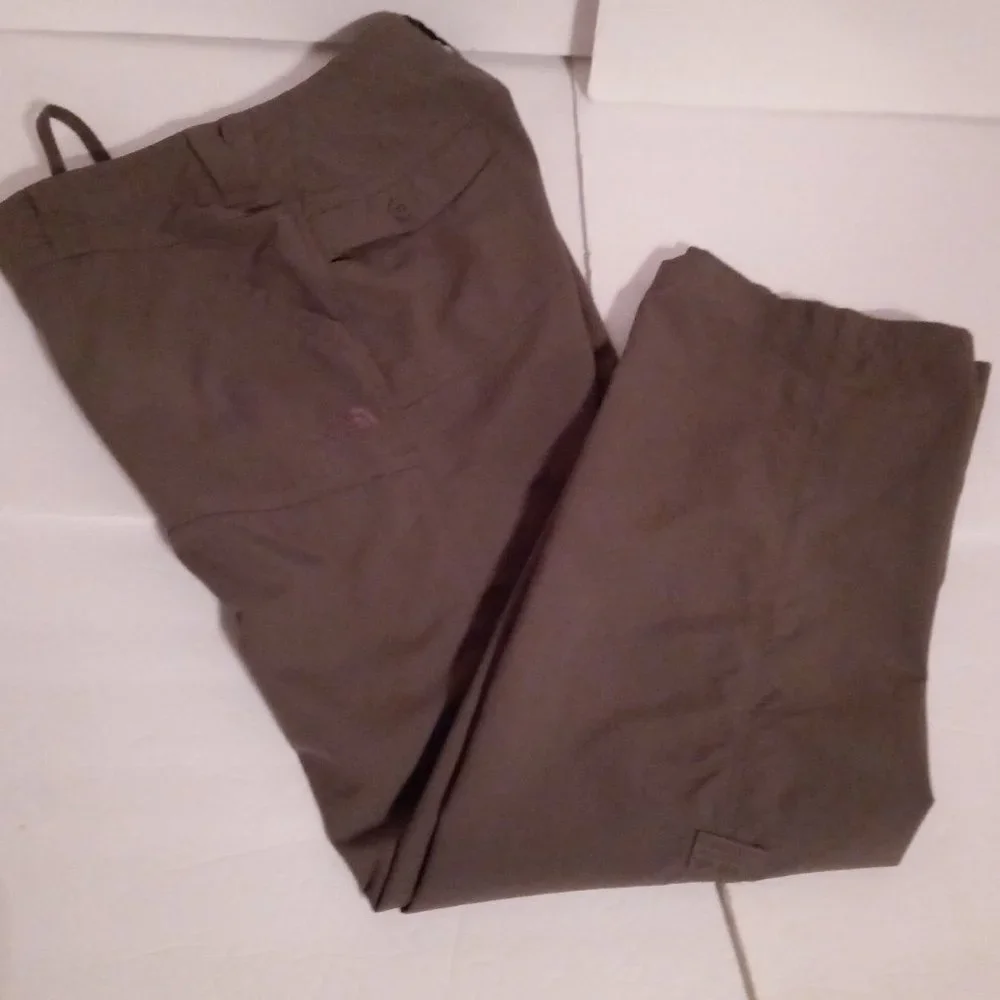 The North Face brown 2-way pants sz 6 - Picture 3 of 12
